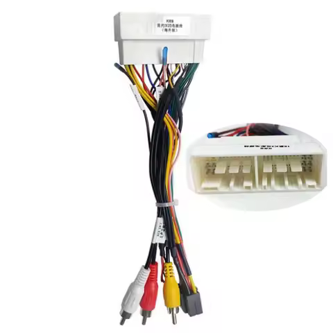 Car Radio Stereo Wiring Harness Cable Adapter Android 16pin For Hyundai IX35 IX45 Tucson Elantra For