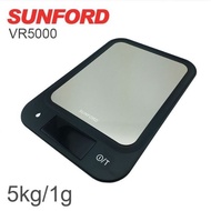 SUNFORD รุ่น VR50000 เครื่องชั่งน้ำหนักดิจิตอล เครื่องชั่งดิจิตอล เครื่องชั่งน้ำหนักในครัว พิกัด 5 กิโลกรัม สีดำ