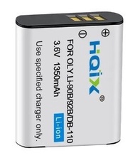 HQIX Ricoh DB-110 / Olympus LI-90B / LI-92B Fully Decoded Info-Lithium-Ion Battery Pack With USB Cha