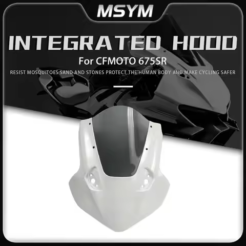 For CFMOTO 675SR 675sr 675SR-R Modification One-Piece Hood Windshield Raised And Widened Combined Wi