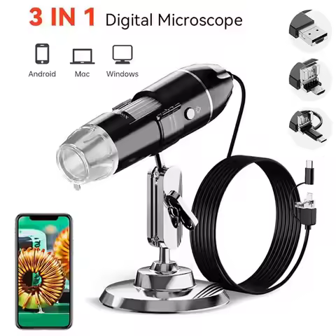 1600X 1000X 500X Digital Microscope Camera Type C USB Portable Electronic Microscope For Soldering M