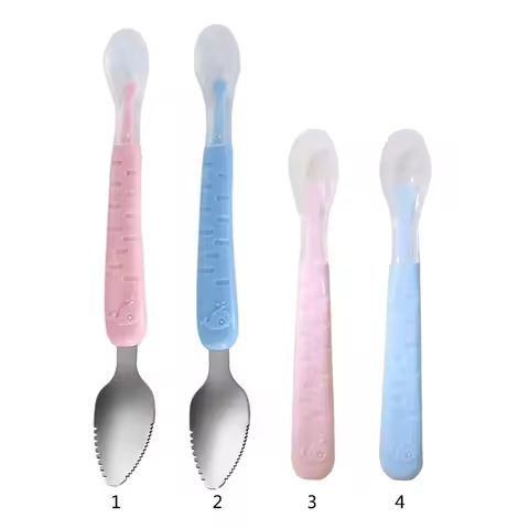 Infant Feeding Spoon Baby Puree Spoon Feeding Supplies Dishwasher Friendly Spoon