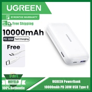 Ugreen PowerBank 10000มิลลิแอมป์ต่อชั่วโมง30วัตต์ USB Type C แบบพกพา