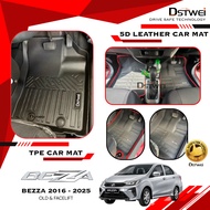 【DSTWEI】PERODUA BEZZA 2016 - 2025 100% FIT 5D CAR MAT TPE CARPET LAPIK KAKI KERETA CARMAT Bezza Carp