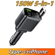 Car Inverter 12v To 220v Charger Usb Tape-C Fast Charging Car Charger Adapter Car Usb Port Car Charg