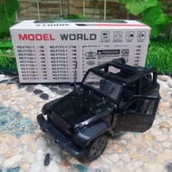 DIECAST JEEP WRANGLER RUBICON BUKA PINTU - MAINAN KADO