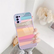 Softcase Glass Kaca Ungu/Lilac Oppo Reno 5 - [GL03] - Case Oppo Reno 5 - Casing Hp Oppo Reno 5 - Cas