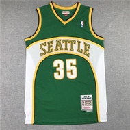 NBA Jersey Seattle Super Sonics No.35 Durant Durant  jersey basketball jersey retro green