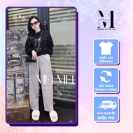 Women's Set Black Sweater with Gray Trousers - Korean Fashion Style Meistore ST16093