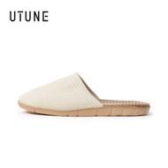 UTUNE Round-toe Women's Indoor Slippers Breathable Weaving Japanese Anti-slip Slippers