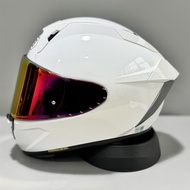 【ReadyStock】SHOEI X15 Bright White Helmet SHOEI X15 Full Face Motorcycle Helmet Riding Motocross Rac
