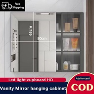 FIDEDI mirror cabinet space aluminum bathroom cabinet with mirror storage wall-mounted vanity mirror