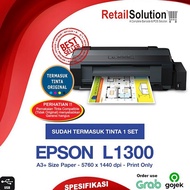 Printer Infus Tanki Warna A3 USB - Epson L1300 4 Warna