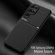 For Samsung Galaxy S26 Ultra S26  Shockproof Case Magnetic Car Holder Leather Silicone Case Samsung 
