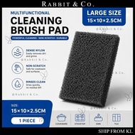 R&C Span Pembersih Nylon Tebal Serbaguna Dapur Sink Cleaning Scrub Pad Non Scratch Heavy Duty