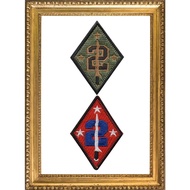 SECOND INFANTRY DIVISION (2ID) PATCH (COLORED / SUBDUED) WITH VELCRO, URBAN CLOSE COMBAT W/ VELCRO