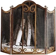 Fireplace Tools, 3 Panelht Iron Proof Fire Place Fence, Heavy Du Guard, Protector Indoor Outdoor Gua
