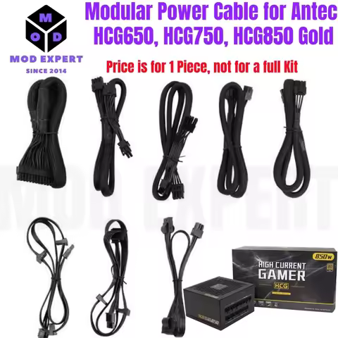 PCIe 8Pin 6+2/CPU 4+4/SATA/Molex/ATX 24Pin Power Cable for Antec HCG650, HCG750, HCG850 Gold HIGH CU