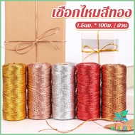W.B Color Thread 1.5mm DIY Tag Hanging rope Bracelet Wedding Decoration Lottery Wrapping Christmas T