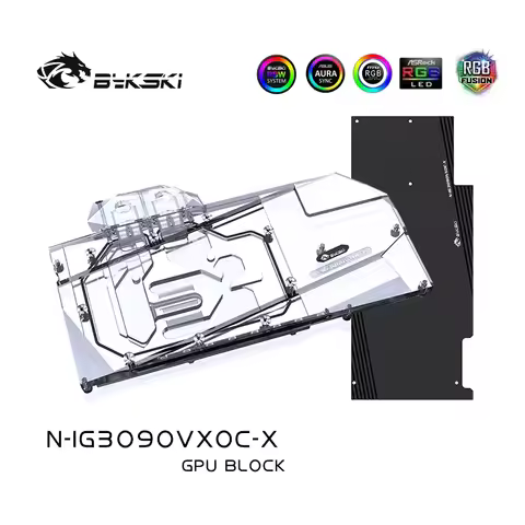 Bykski GPU Water Block for Colorful IGame RTX 3090/3080/3080TI Vulcan/RTX3090/RTX3080 Neptune OC Coo