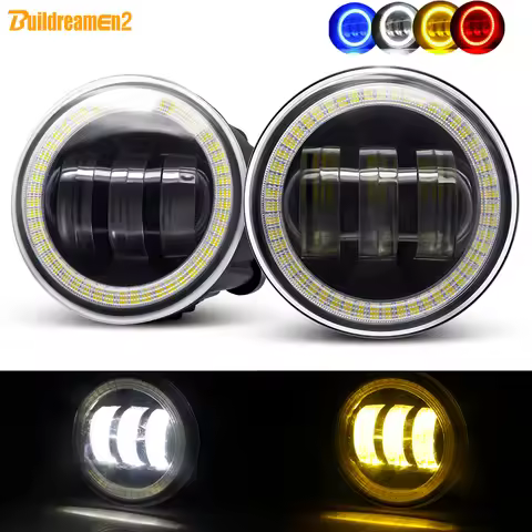 2 X Car Angel Eye Fog Light 30W LED Lens Fog Daytime Lamp DRL 12V For Infiniti FX FX35 FX37 FX45 FX5