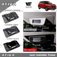 CarRefit Perodua Ativa Car seat belt reminder frame cover accessories
