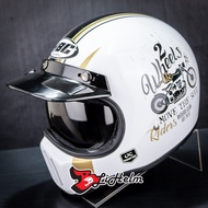 HBC HELMET HBC CAKIL WHEELS | WHITE | CLASSIC RETRO