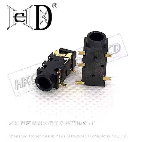 5pcs Female Audio Connector 5 Pin SMT SMD Headphone Jack Socket PJ-327A Gold-Plated Patch SMD Audio 