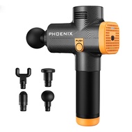 in stock Phoenix a2 Massage Gun Black Body Massager Electric 4 Heads Pistol Massager Phoenix MG55008