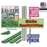 Steel Coated Pipe / Rod For Plant Support Gardening / Besi Plastic Untuk Pancang Pokok 11mm x 600mm