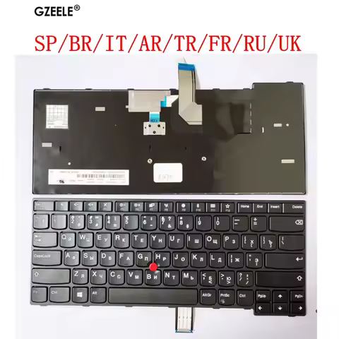 US/SP/BR/IT/AR/TR/FR/RU/UK New for Lenovo E470 E470C E475 FRU 01AX040 Laptop KEYBOARD QWERTY Spanish