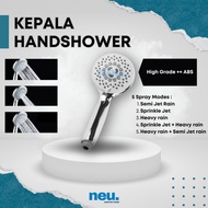 Hand Head Shower Set 5 Spray Mode
