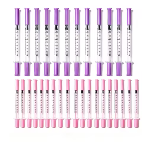 0.5/1 ml, pink purple insulin syringe, laboratory syringe, individually packaged