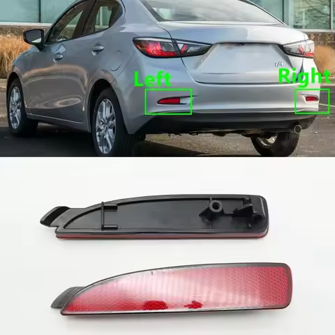 Car Rear Bumper Light Lamp Mounted Reflector For Toyota Yaris iA 2017-2018 Yaris Sedan 2016-2019 Sci