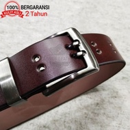 [GENUINE LEATHER] Men's Leather Belt Men's Genuine Leather Belt Leather Buckle/ Men's Belt