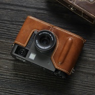 Leather Camera Cover Base Protection for Fujifilm X-M5 X-T50 X-T5 X-T4 X-H1 X-A7 Digital Camera Bag