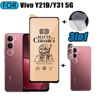 3 IN 1 For VIVO Y39 Y29 Y29S Y29T Y38 Y21d Y35 Y04 Y19S V40 Lite 4G 5G Tempered Glass Matte Gaming S