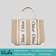 CHLOE Mini Woody Tote Bag Cement Pink CHC22AP237I266J5