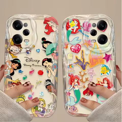 Disney Princess Ariel﻿ 3D Wave Case for Xiaomi Redmi Note 15 14 13 12 11 10 9 Pro Plus 4G 5G 14S 12S