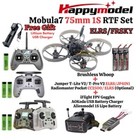 Happymodel Mobula7 75mm 1S X12 V3.0 5-IN-1 AIO Whoop + RadioMaster Pocket/Jumper T Lite V2/T-Pro V2 BNF ELRS/Frsky