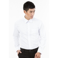 (Freeship) Áo Sơ Mi Nam Dài Tay Màu Trắng Vĩnh Tiến Form Reguler Vạt Ngang 360
