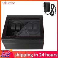 Sakurabc Double Head 4+6 Automatic Watch Winder Box For Wristwatch Mechanical