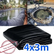 FFEEKK（0.3mm）พลาสติกปูบ่อ ผ้ายางปูบ่อ สีดำ หนา300ไมครอน ผ้าใบบ่อปลา HDPE ทนทาน50ปี