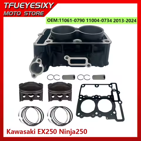 13-24 STD 62mm 249cc Big Bore 67mm 291cc Motorcycle Cylinder piston gasket Kit For Kawasaki EX250 Ni
