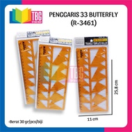 1 PCS 33 BUTTERFLY RULER BUTTERFLY/ SHAPE RULER/ MOLD RULER TRIANGEL RULER (R-3461)
