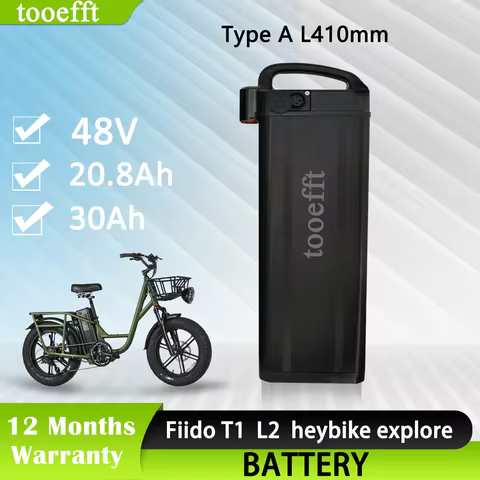 L410mm ebike Battery 48V 20.8Ah 30Ah Lithium ion Batteries for heybike explore Vivi Z8 fiido L2 T1 T
