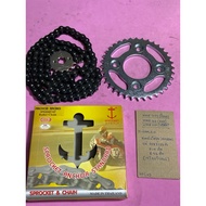 Wave100s Year 05 Sprocket + Chain Set Anchor Brand wave125(428 14t 36T 106L) (H-1199.210)