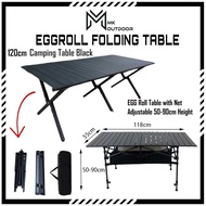 Camping Table Egg Roll Table Wood grain Camping Table Foldable outdoor table Picnic table Glamping T
