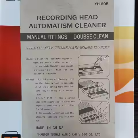 Tape Cleaner Tape Recorder Cleaning Tape Line Audio Head Tape Cassette Wet/Dry Tape Head Player Cass