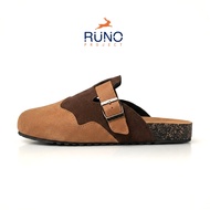 Boston Stack Mules Clog Classic Sole Runo Project - Birken Docmart Men's Sandals